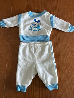 Vintage Disney Baby Mickey Mouse Matching Set